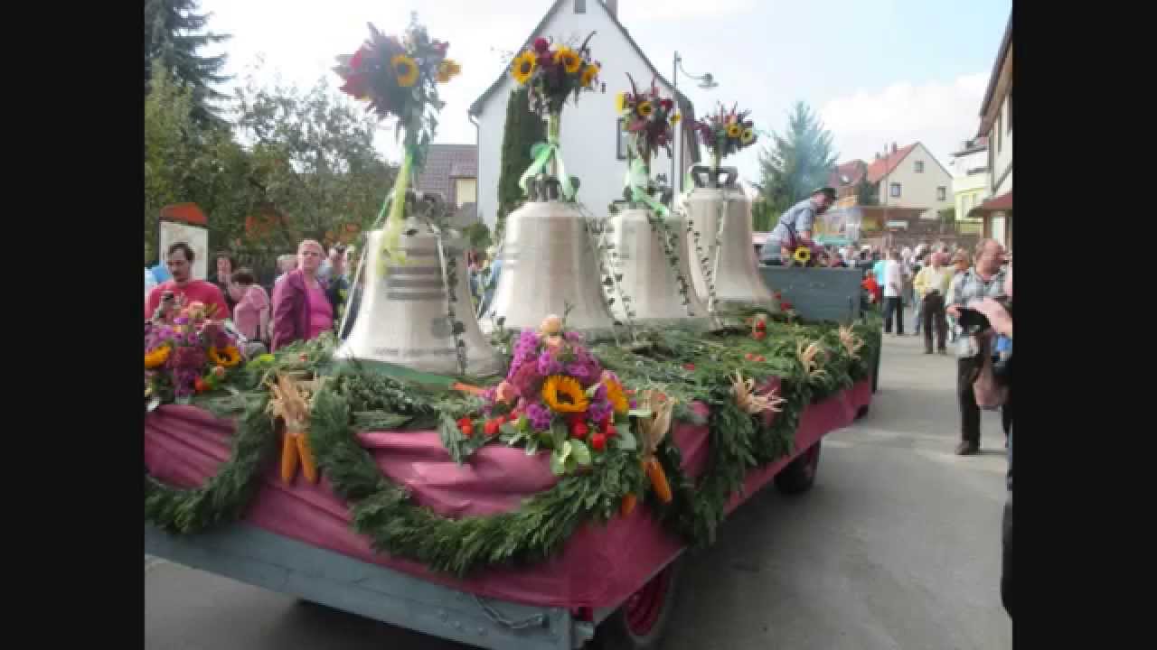 Walldorf/Werra (D) Begrüßung der neuen Walldorfer Glocken und der Kirmeszug