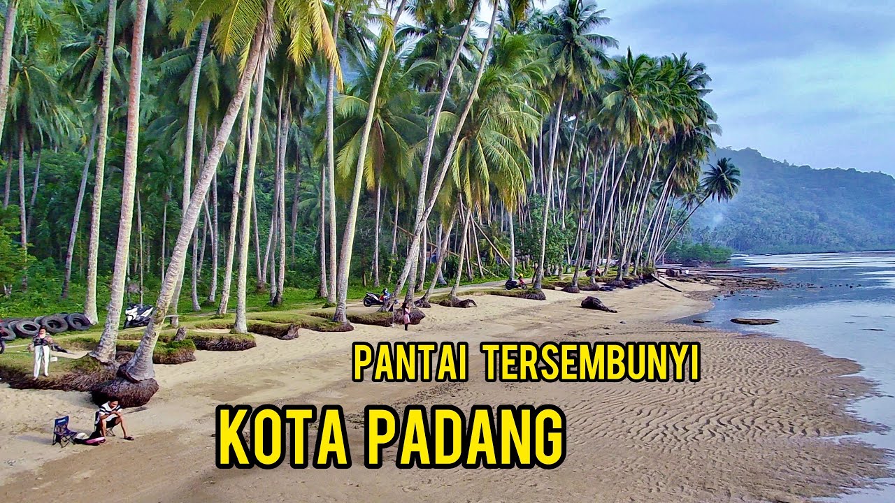 PANTAI DI KOTA PADANG❗️BERSIH BANGET BANYAK POHON KELAPA WISATA PANTAI DI KOTA PADANG SUMATRA BARAT