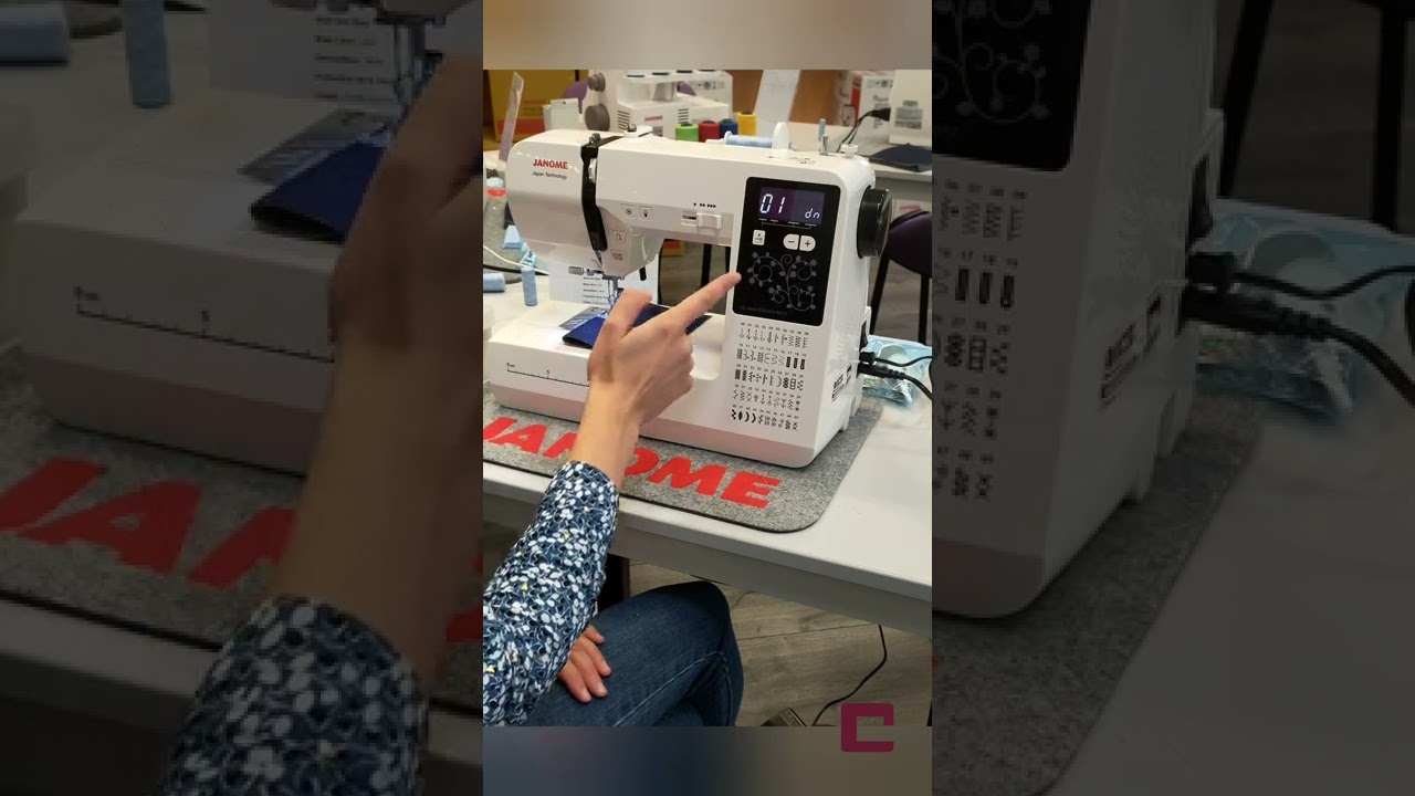 Janome My Jeans & Stretch 9077 : le réglage de la position d'arrêt de l'aiguille