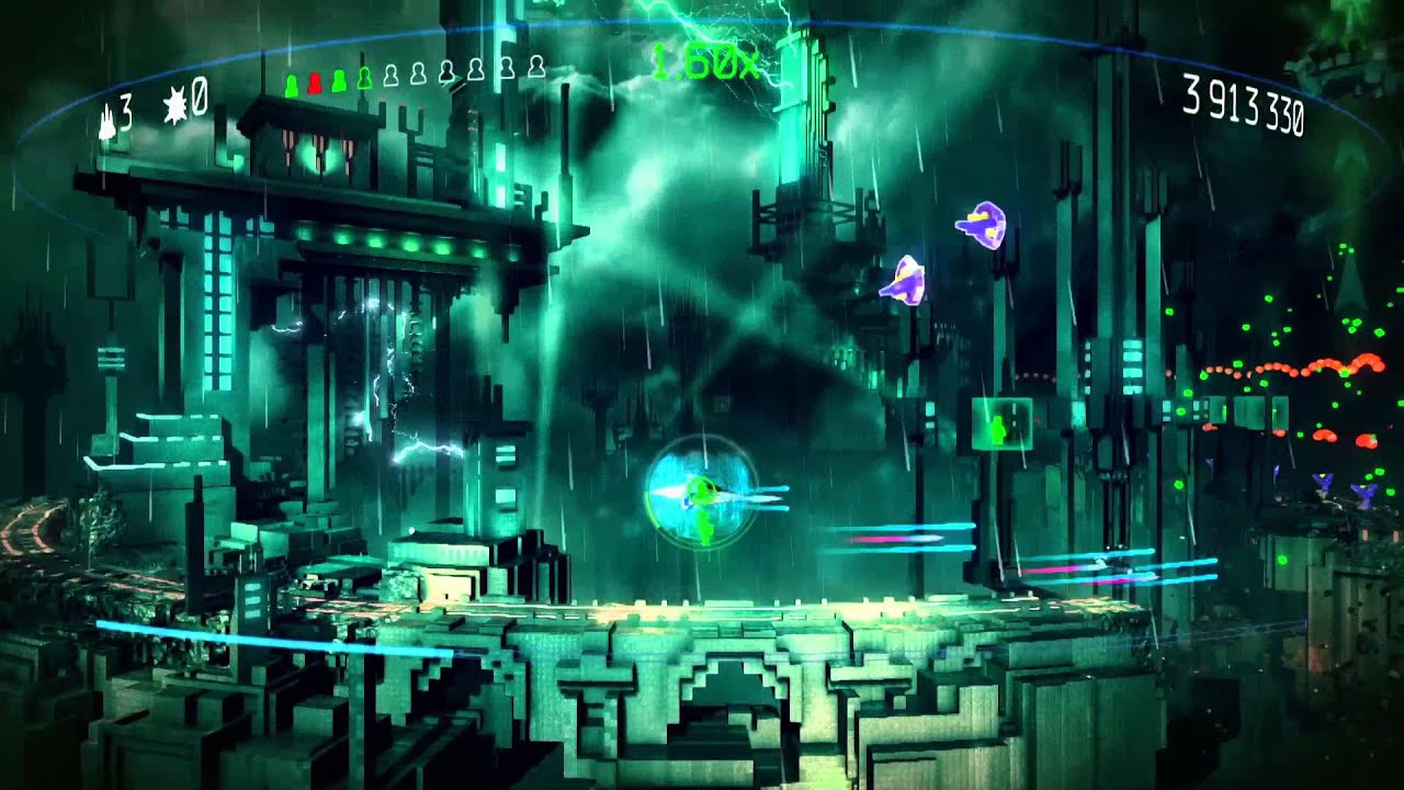 Classic Game Room - RESOGUN review for PlayStation 4