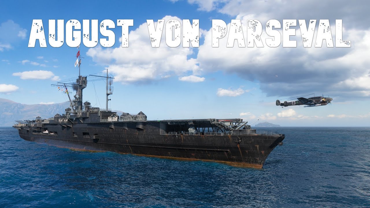 World of WarShips August von Parseval - Devastating Airstrike from Above #2