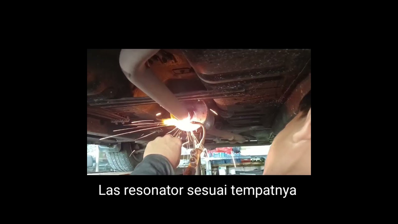 Daihatsu Sigra, pasang kembali tabung Muffler dan resonator standarnya #knalpotcalya