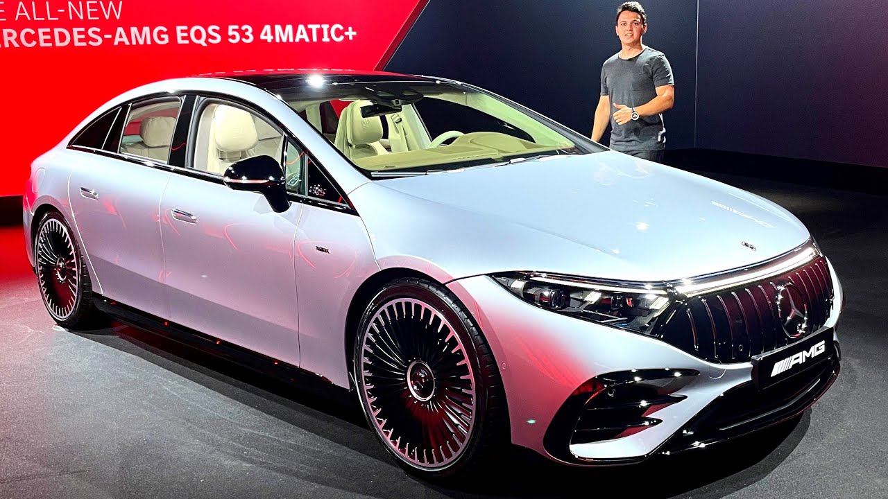Mercedes AMG EQS 53 2022 года | ПОЛНЫЙ ОБЗОР Интерьер Экстерьер Звук