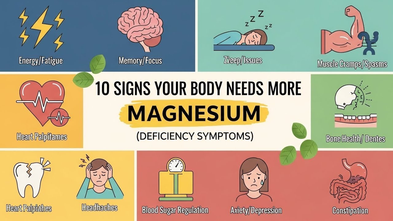 10 Signs Your Body Needs More Magnesium (Fix It Naturally) | Deficiency Symptoms