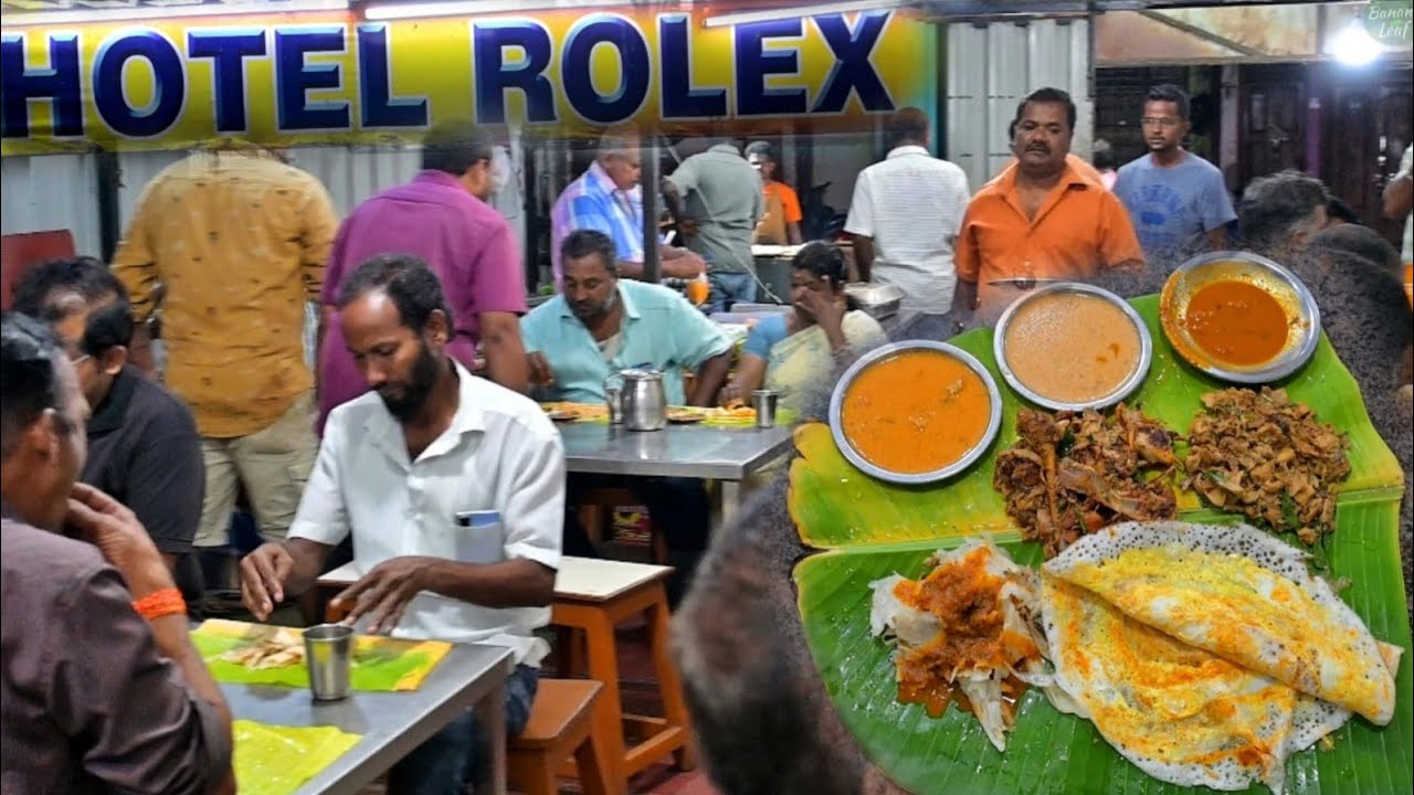 Pondicherry ROLEX காரமுட்டை தோசை & பிச்சு போட்ட கோழி fry| Expected more!!