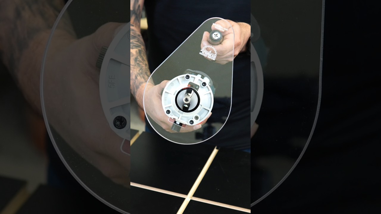 Introducing our new Wide Cut router base plates! Use large router bits and stabilize your router.