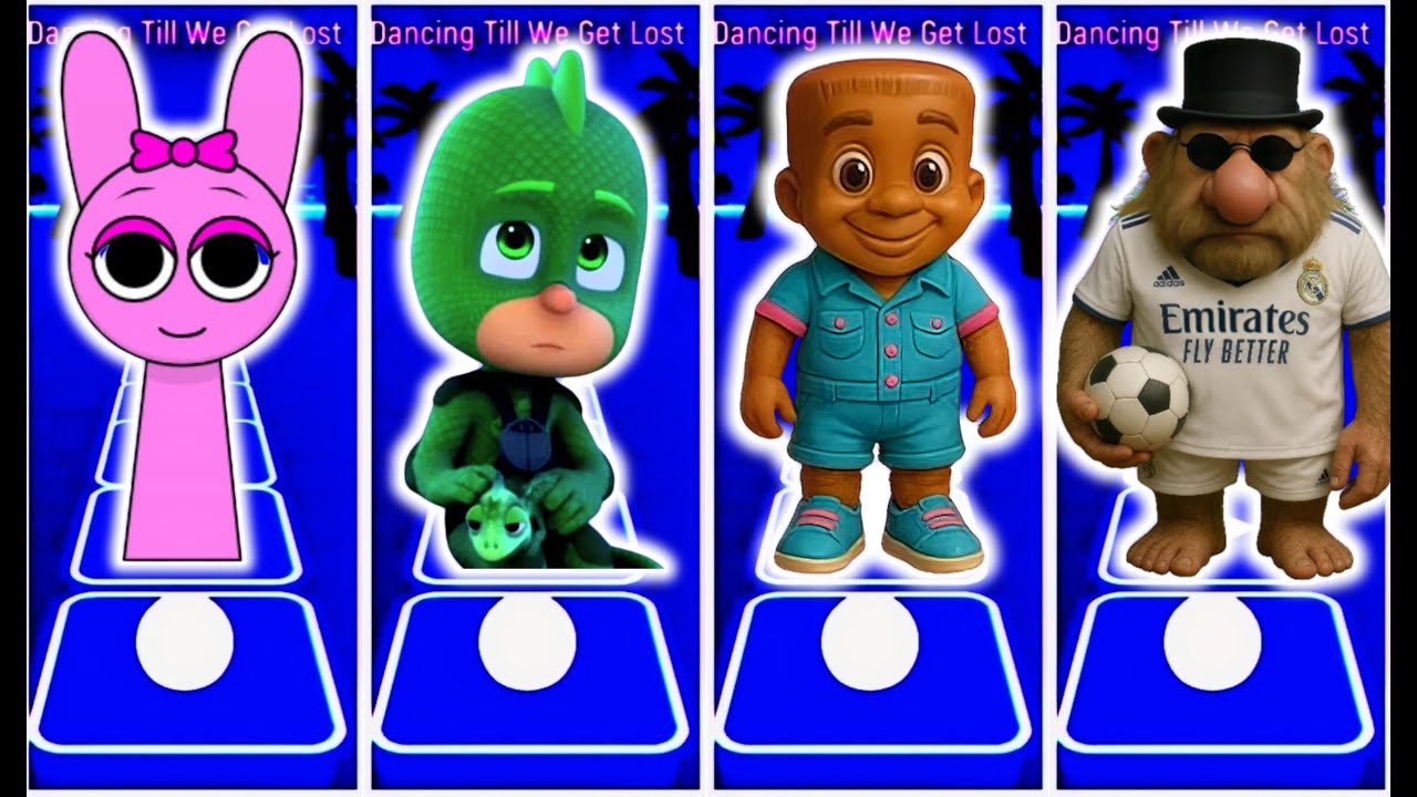 0802 Tiles Hop Sprunki 🆚 PJ Masks 🆚 Italian BRAINROT #tileshop #sprunki #PJmasks #brainrot