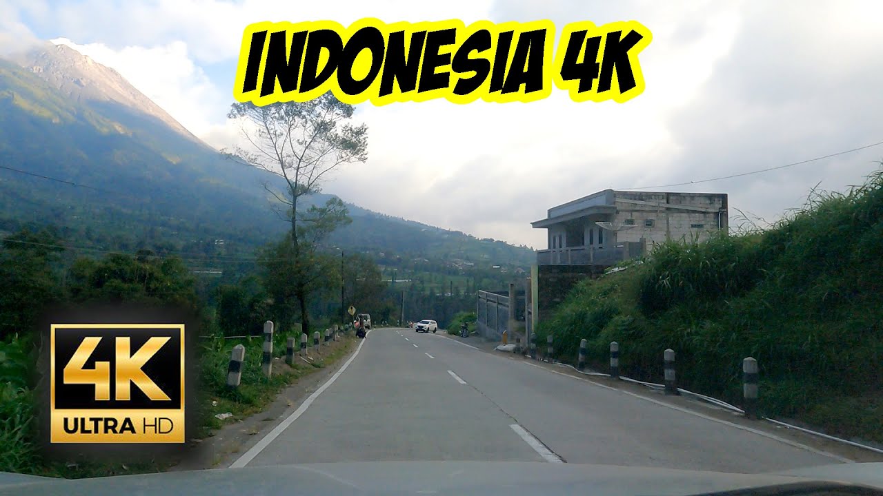 Indonesia 4K. Mountain Pass Driving from Boyolali to Magelang via Selo