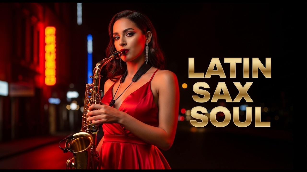 Sax de Año Nuevo con Emoción Especial para Relajarse Bajo las Luces de la Noche