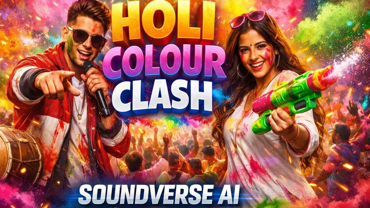 Holi colour clash 