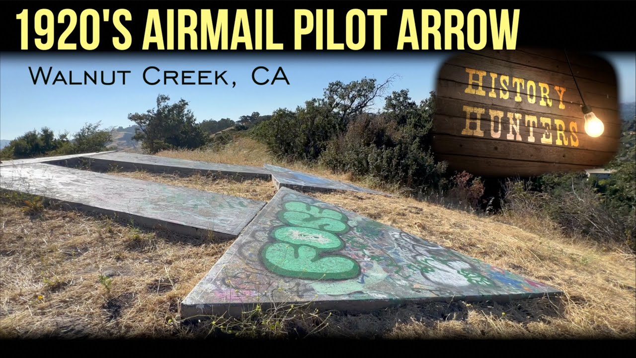 1920's Mail Arrow sits atop Hill Top in Walnut Creek, California