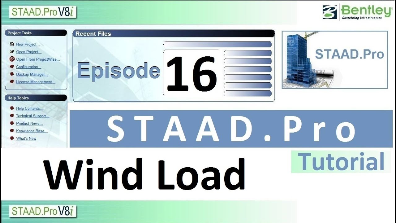 #16. How to Define & Assign Wind Load in STAAD.Pro | Wind Load Calculation | Civil Engineering Tips