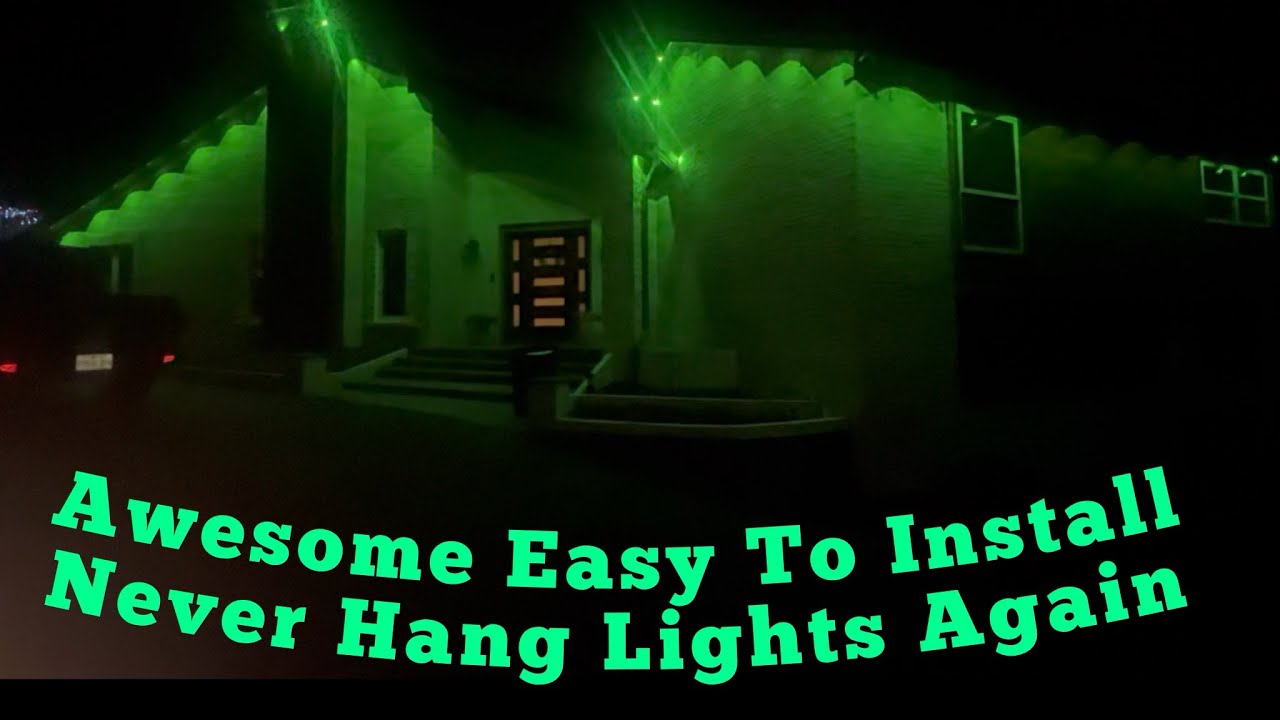 LETIANPAI 300FT Permanent RGB Lights Fits Under The Eaves and Looks Great!