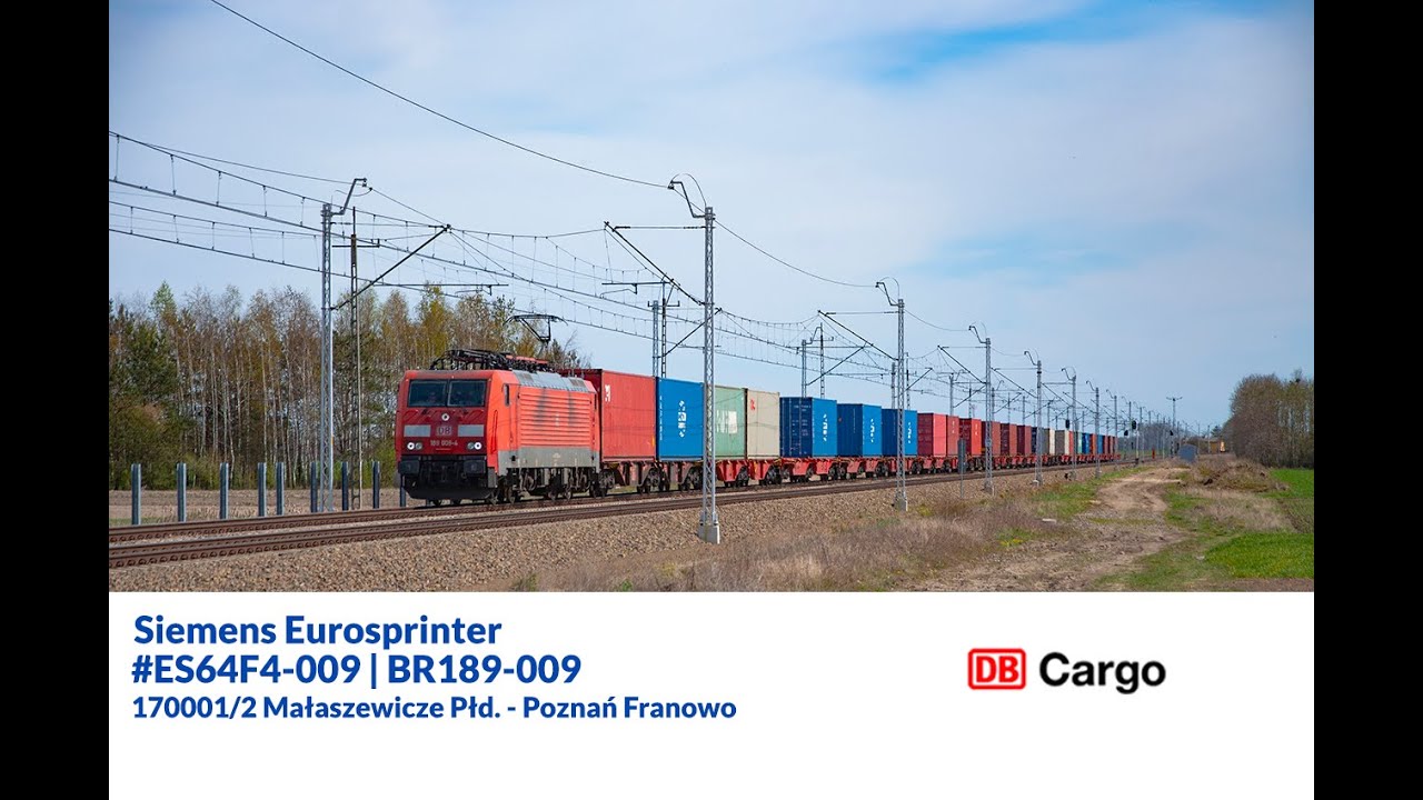 [DB Cargo] BR189-009 170001/2 Małaszewicze Płd. - Poznań Franowo | Rząśno 18/04/2020