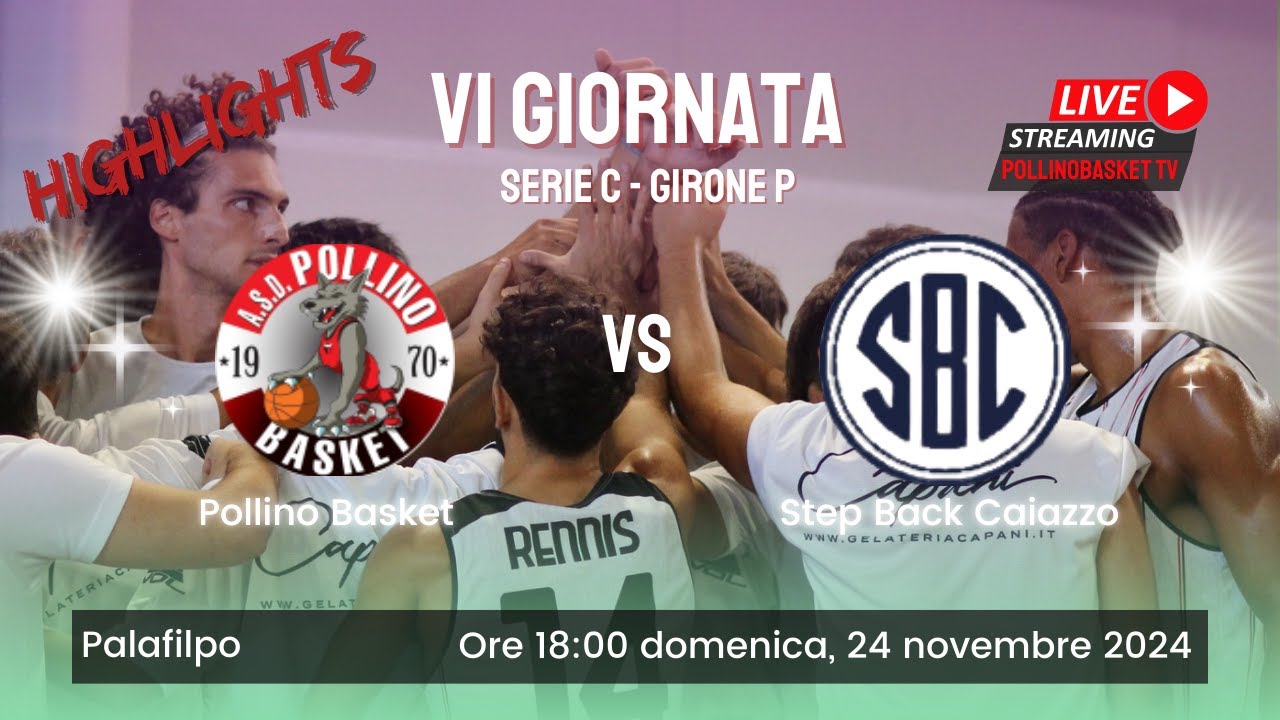 highlights - Pollino Basket vs Step Back Caiazzo - 24 novembre 24 - #lupidelpollino #pollinobasket