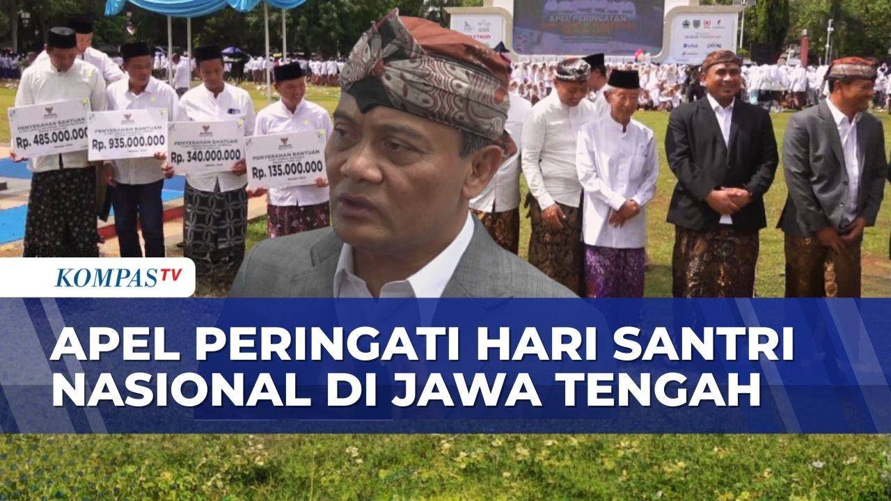 Apel Hari Santri di Jateng: Pesantren Dapat Bantuan Rp2 Miliar, Santri Periksa Kesehatan Gratis
