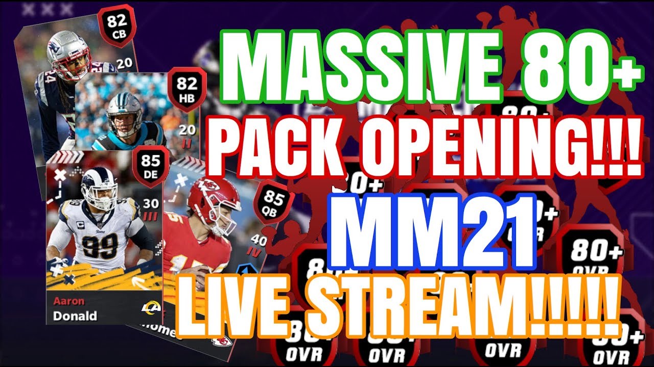 LIVE SNIPING, MILLIONS IN PACKS, TOP 100 PROMO, AND MORE! Madden Mobile 21 Live Stream