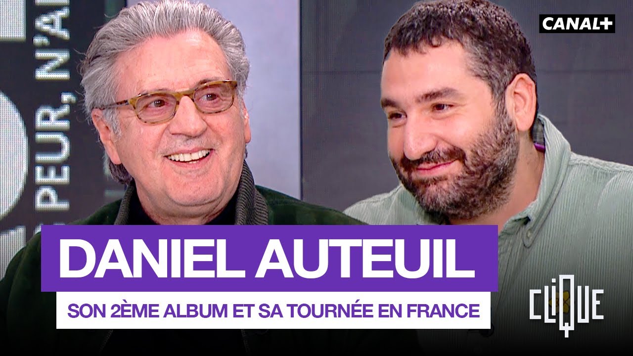 La leçon d'élégance de Daniel Auteuil sur le plateau de Clique - CANAL+