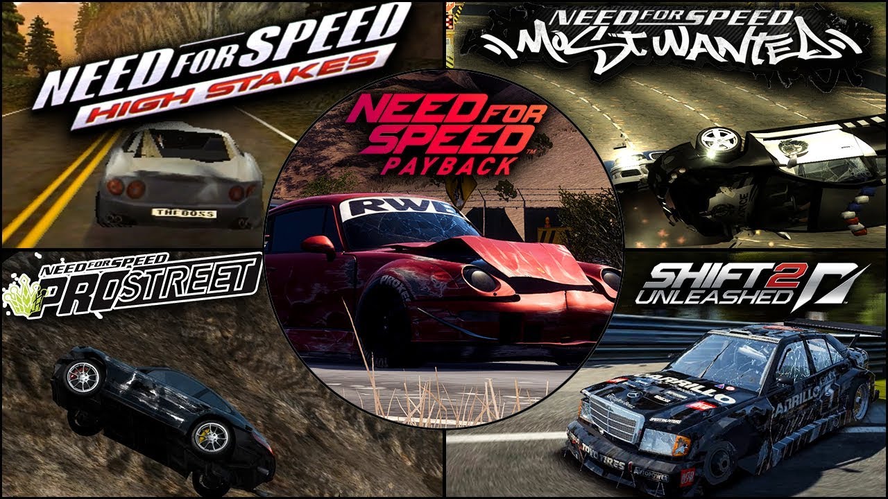 Damage Physics Evolution in NFS Games - 1080p