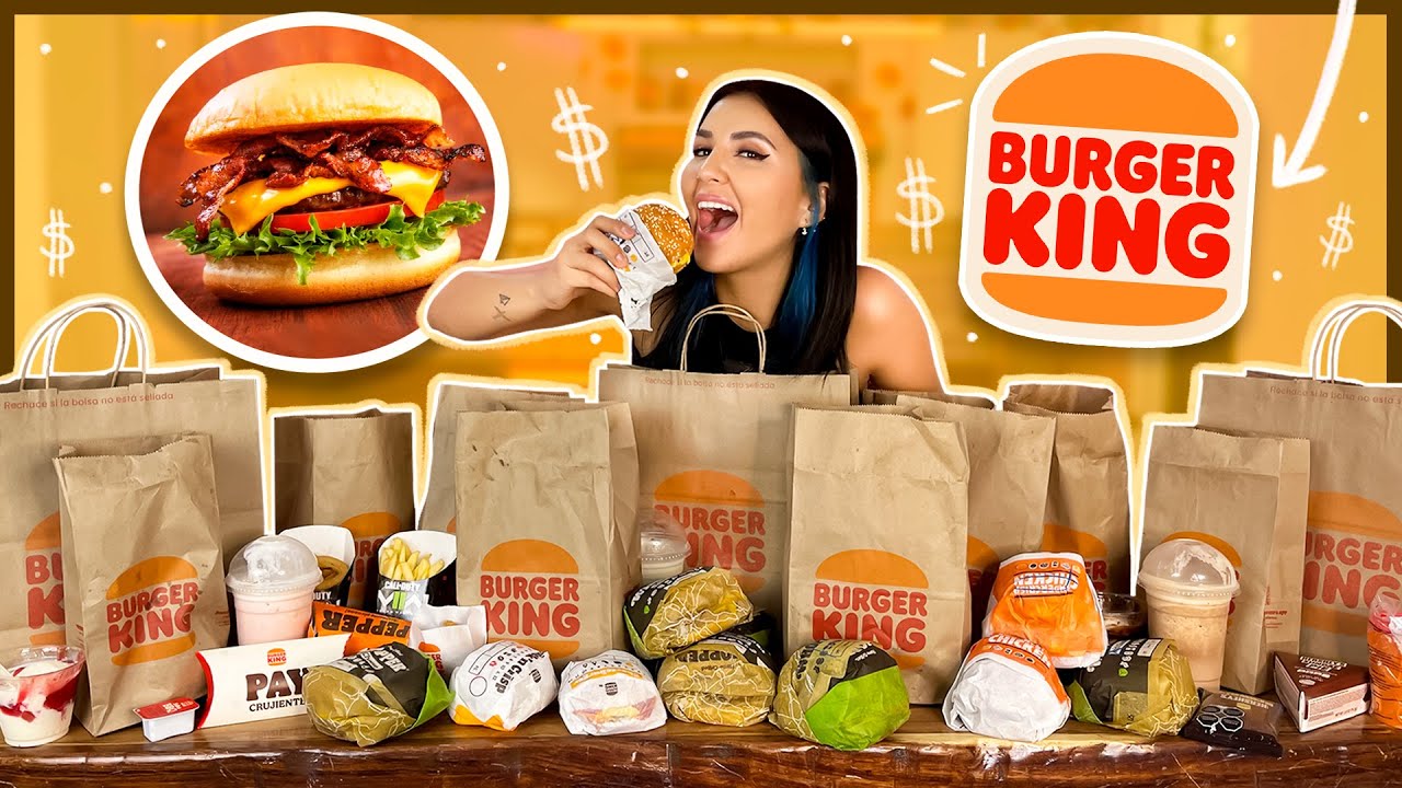 RETO: PROBANDO TODO EL MEN&Uacute; DE BURGER KING. FUE DEMASIADO