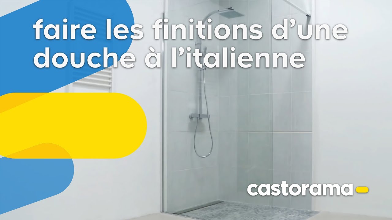 Réaliser une douche à l'italienne : finitions (Castorama)