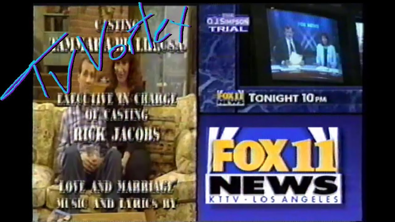 Retro Commercials: End of 1994 Beginning of 1995  KTTV FOX 11 Los Angeles