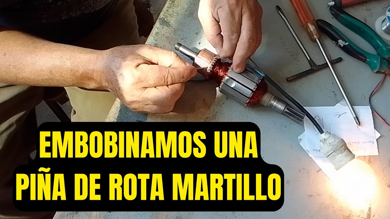 EMBOBINADO de una PIÑA de ROTA MARTILLO  Marca BOSH - Bobinado en paralelo H