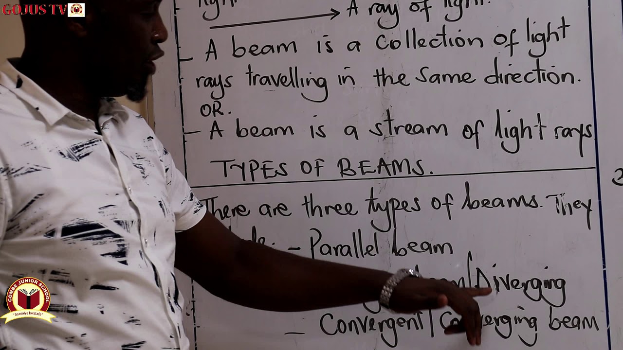 SCIENCE LESSON, LIGHT ENERGY(RAYS AND BEAMS) , GOMBE JUNIOR SCHOOL E-LEARNING UGANDA