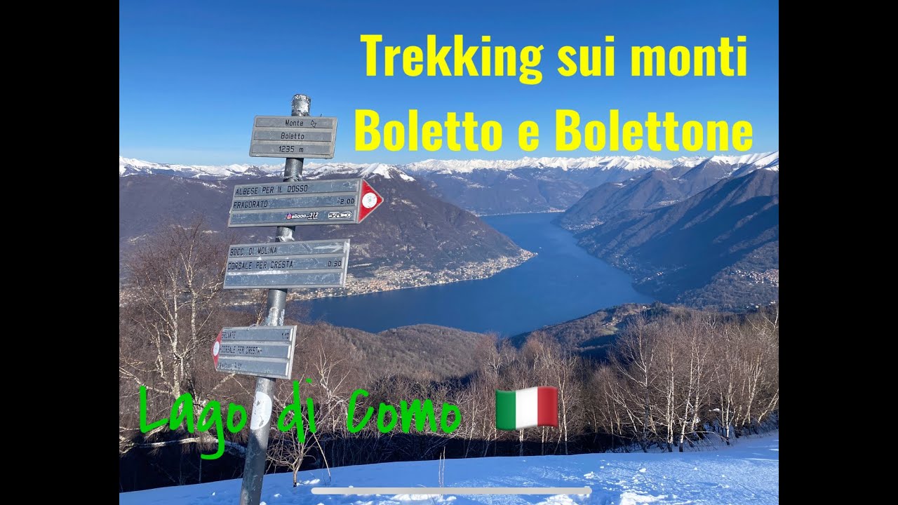 Lago di Como - Trekking sulla neve sui Monti Boletto e Bolettone Lombardia - Italy 🇮🇹♥️