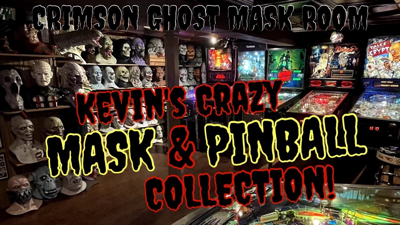 KEVIN'S PINBALL & DEATH STUDIOS HALLOWEEN MASK COLLECTION Crimson Ghost Mask Room