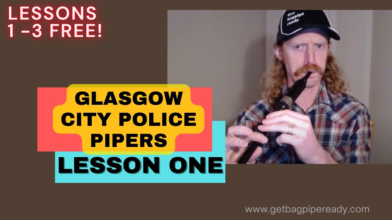 Glasgow City Police Pipers Lesson 1 - A Bagpipe Jig for Beginners