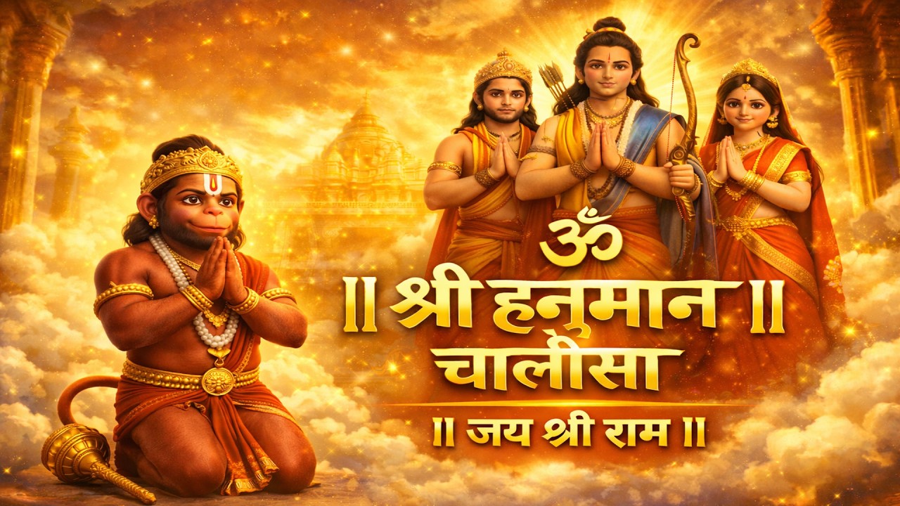 🙏 ॐ ॥ जय श्री राम ॥ 🙏॥ श्री हनुमान चालीसा ॥
