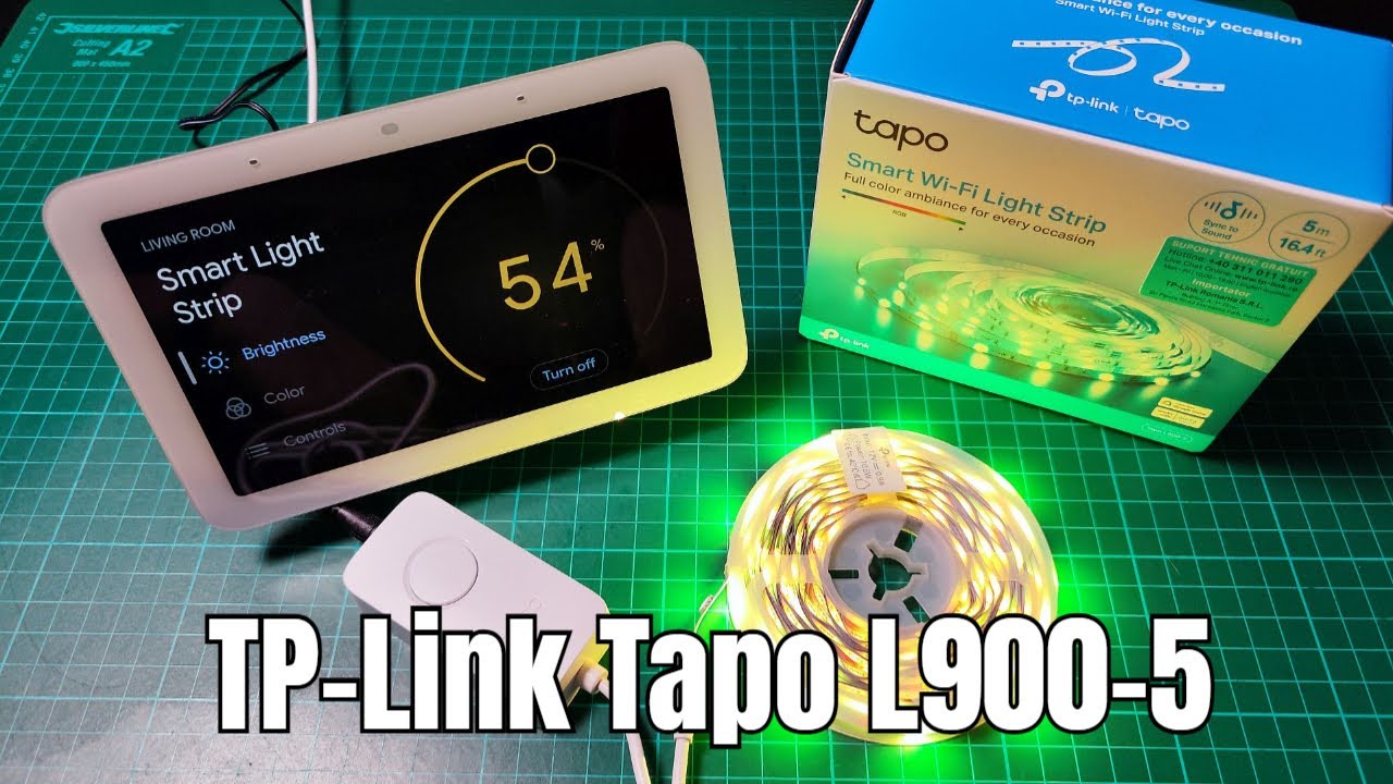 TP-Link TAPO L900-5 RGB WiFi LED Light Strip Review Setup & Google Home Assist