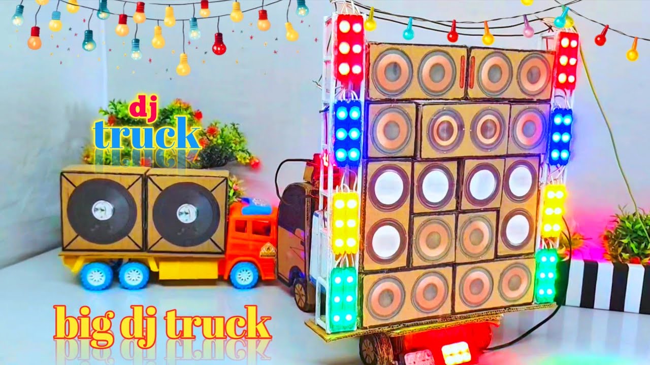 Mini Dj Setup | how to make mini dj setup with cardboard Making Dj setup | dj gadi, dj wala gadi