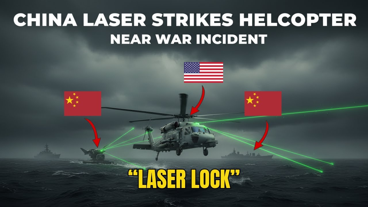 US Navy Helicopter Targeted by Chinese Laser Weapon | Near-War Incident Explained