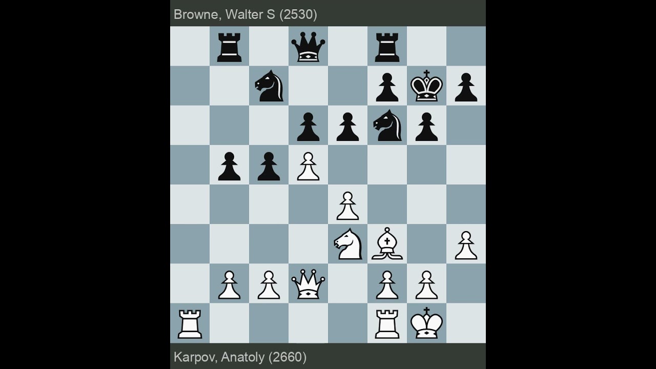 Madrid 1973 | Karpov vs Browne | Round 7