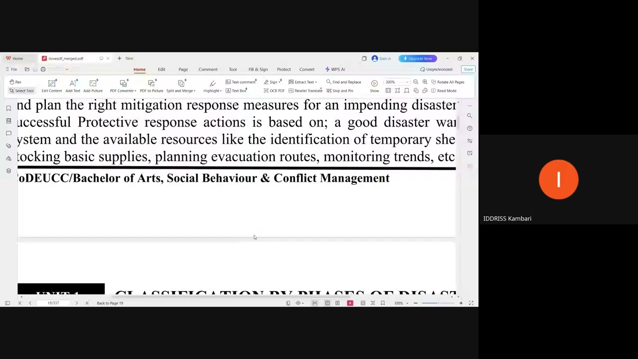 SBC 409D First Aid,Disaster Management and Occupational Hazard LECTURE 2 WEEK 2