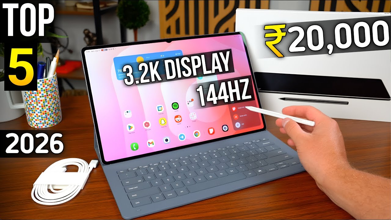 Top 5 best tablet under 20000 in india 2026 | best tab under 20000 🔥Work,Study & Gaming