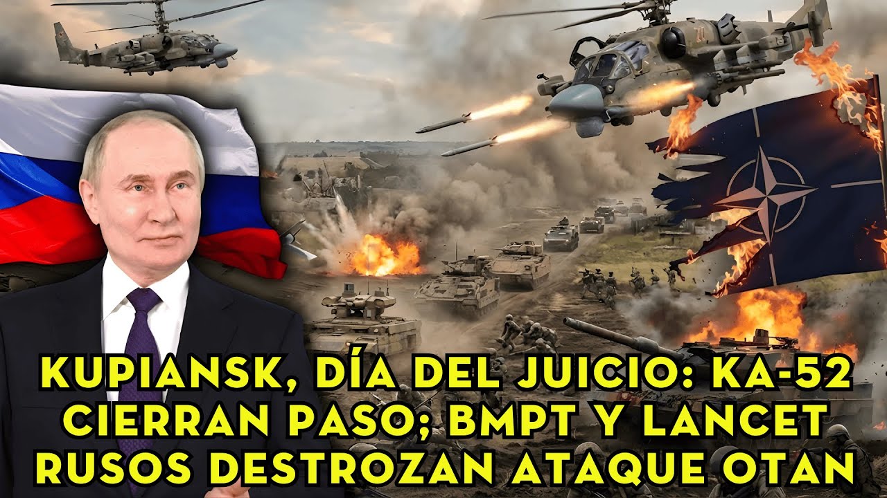 Kupiansk, día del juicio: Ka-52 cierran paso; BMPT y Lancet rusos destrozan ataque OTAN