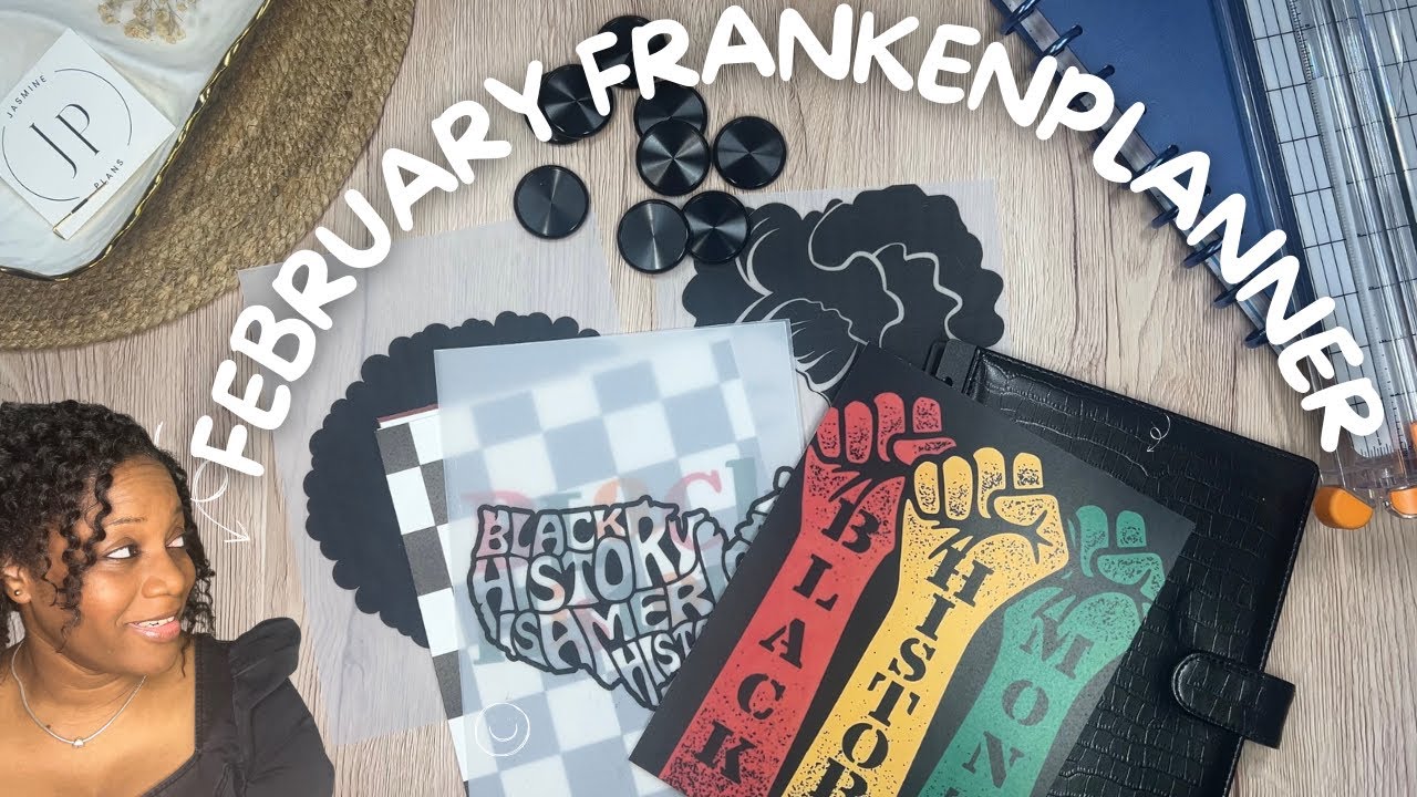 Оформление ежедневника Frankenplanner на февраль 🖤 | Плюс обзор ежедневника на январь