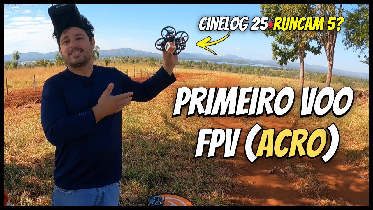 PILOTEI DRONE RACER PELA PRIMEIRA VEZ - VAMOS APRENDER PILOTAR DRONE FPV?