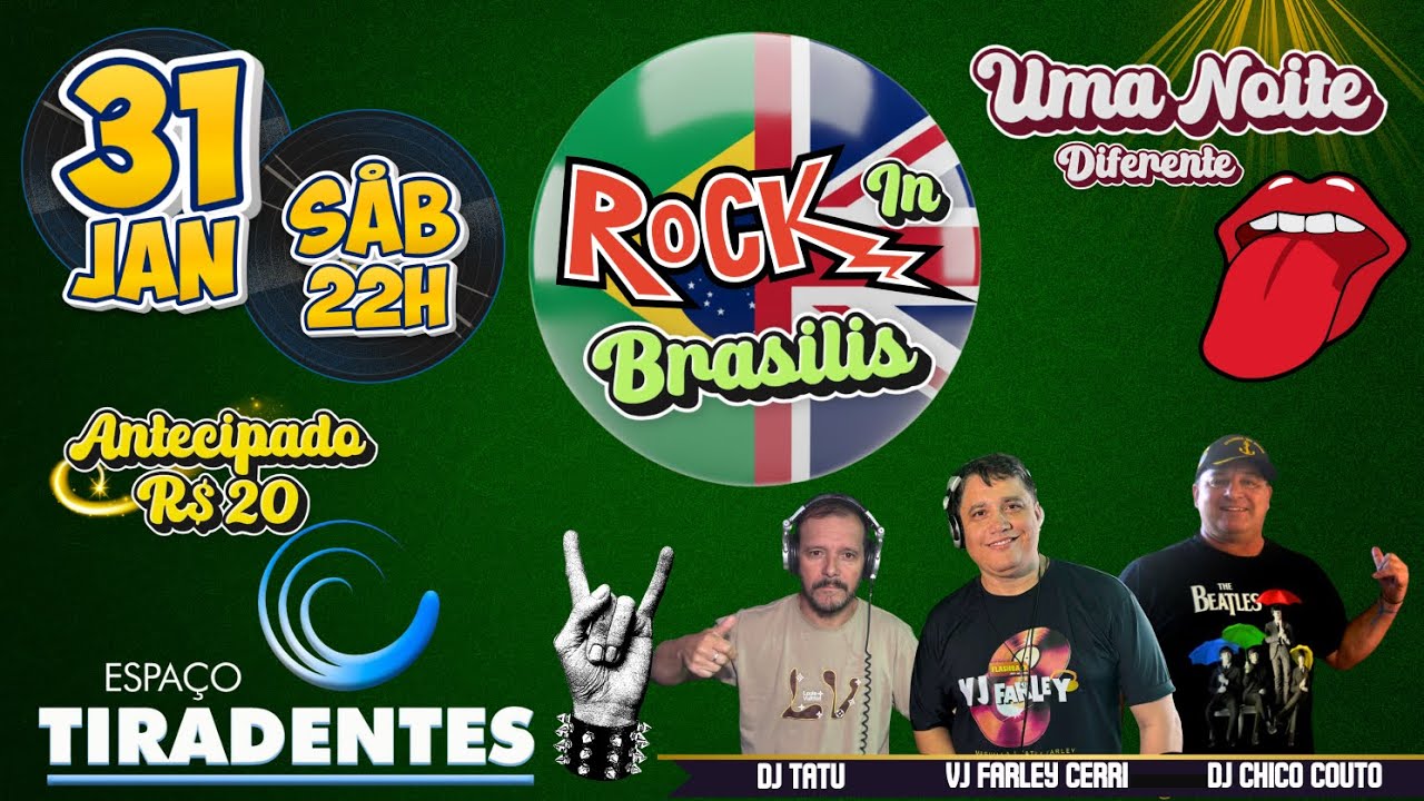 Rock In Brasilis - 31/01/26 (Espaço Tiradentes) - Itajaí/SC