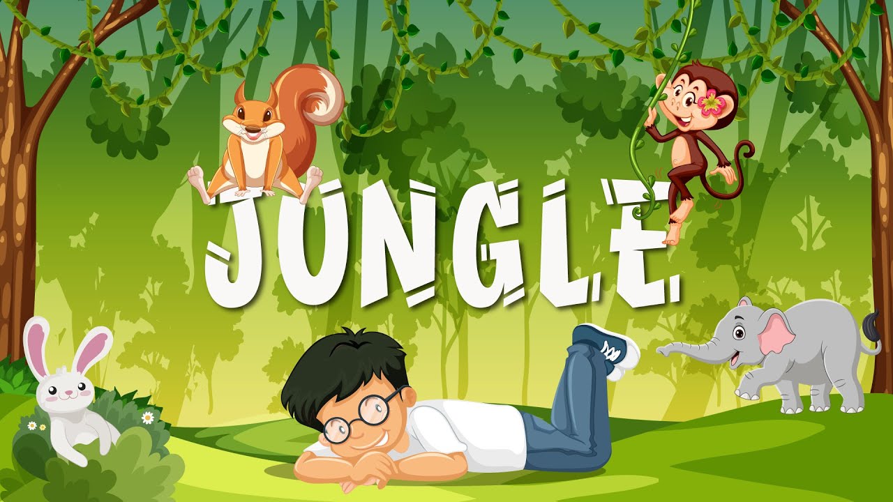 Jungle - Fun Jungle Music | Animal Song | Kids Dance | Marathi Kids Song