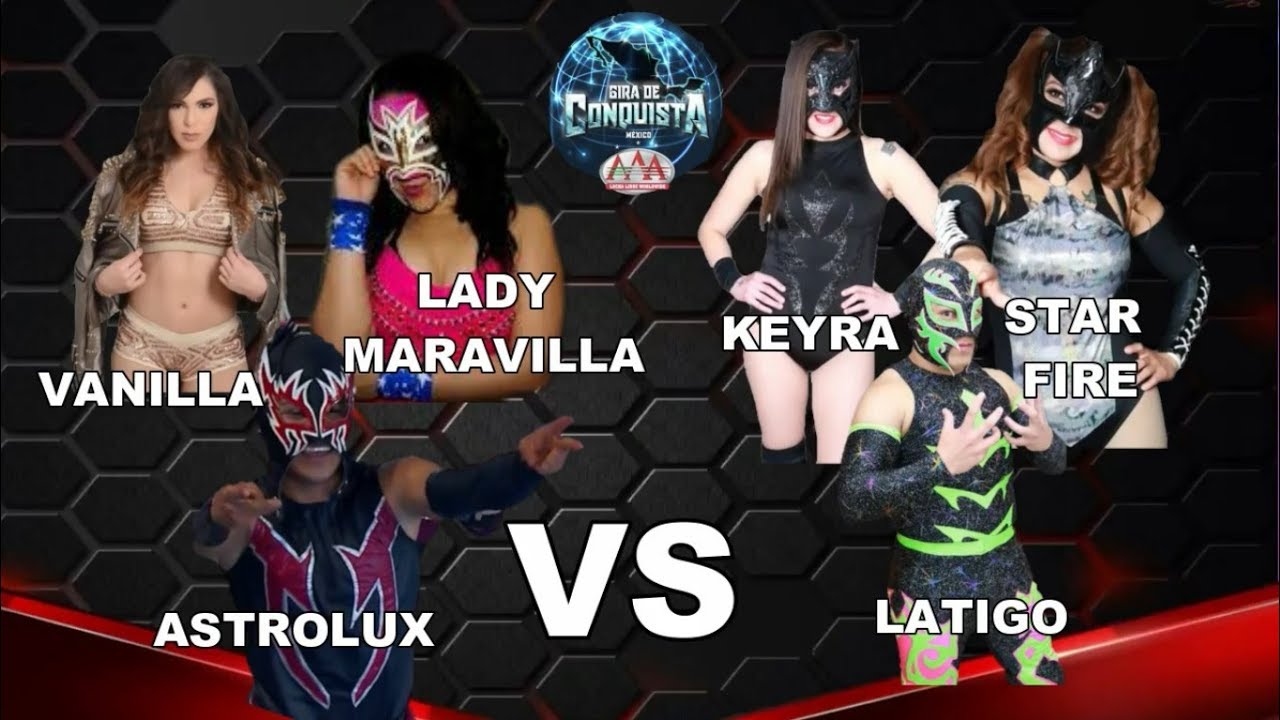 Lady Maravilla,Vanilla y Astrolux VS Keyra, Star Fire y Latigo | ECATEPEC 1ra Lucha