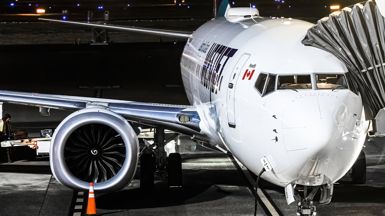 🌃✈️ Fly across Canada at night… | WESTJET B737 MAX 8 | Vancouver(YVR)-Toronto(YYZ)