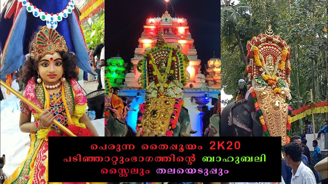 Perunna thaipooyam 2k20 part-3 padinjattum bhagathinte Baahubali style|vloger-jeevesh kB|matrix chan