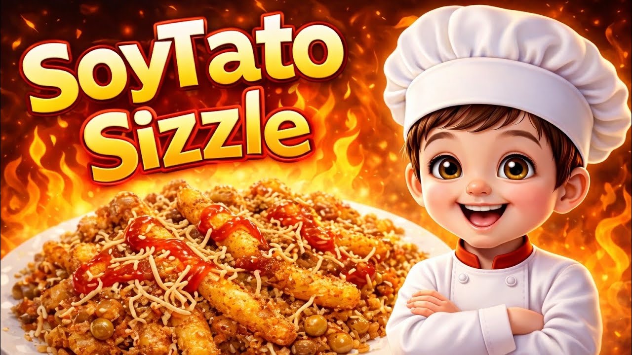 SoyTato Sizzle Recipe | Potato 🥔, Soybean & Ketchup Snack 🍟