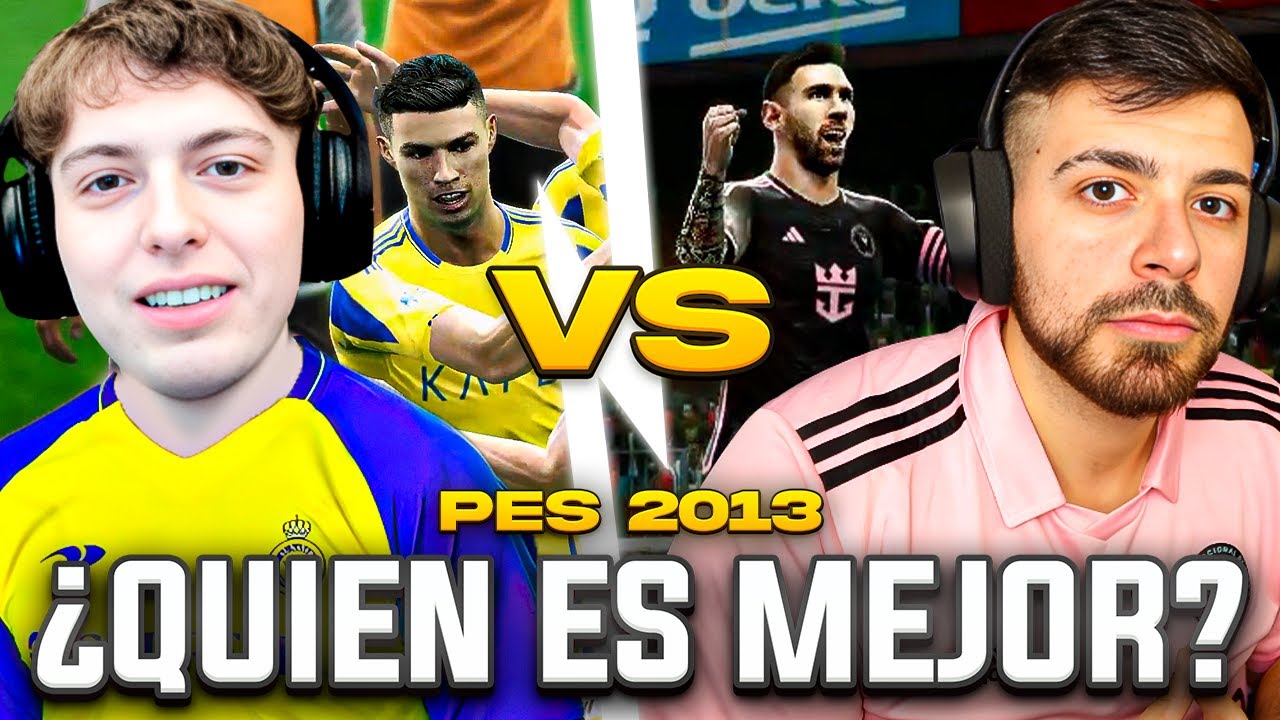 DAVOO XENEIZE (AL-NASSR CON CR7) vs. LA COBRA (INTER MIAMI CON MESSI) - PES 2013 - ¿QUIEN ES MEJOR?