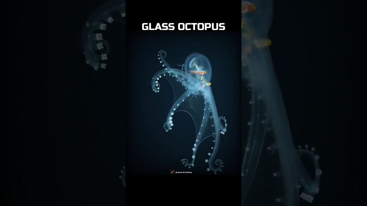 Transparent, animals that are nearly invisible! 💀🤯 #Shorts #Animals #Nature #Earth #Science