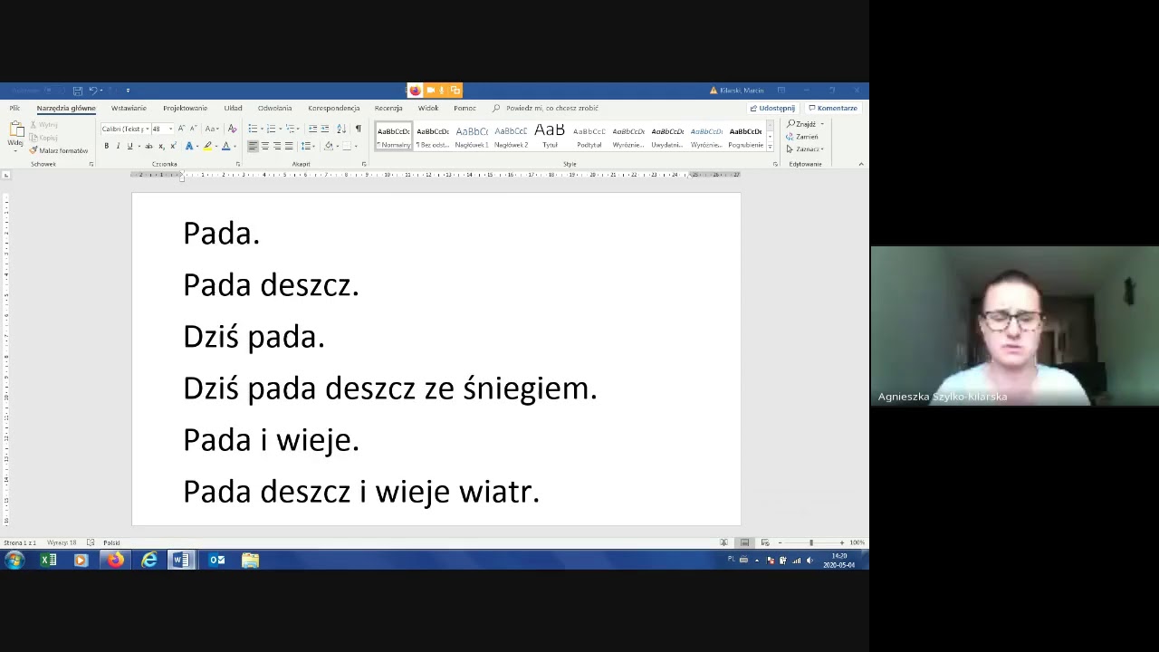 Rodzaje zdań